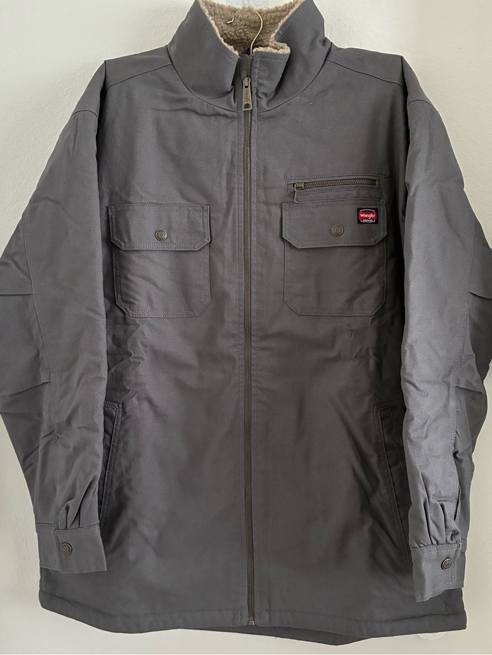 Wrangler Sherpa Lined Field Jacket Men’s XL Gray New